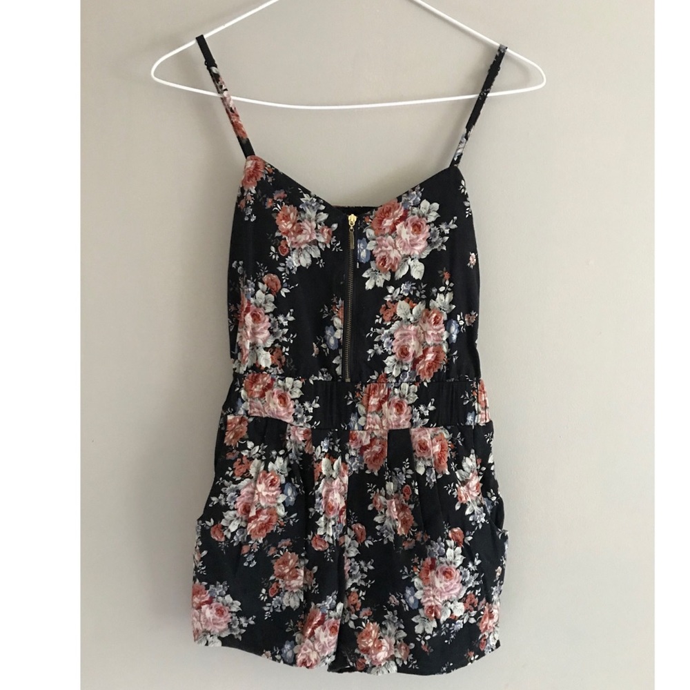 Lucca Couture- Floral Romper
